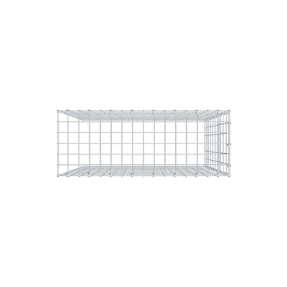 Gabbione aggiuntivo tipo 4 100 cm x 80 cm x 30 cm (L x H x P), maglia 5 cm x 10 cm, anello a C