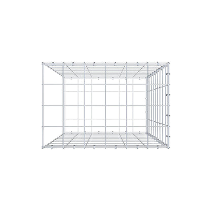 Gavión complementario de tipo 2 100 cm x 60 cm x 40 cm (L x A x P), malla 10 cm x 10 cm, anillo en C