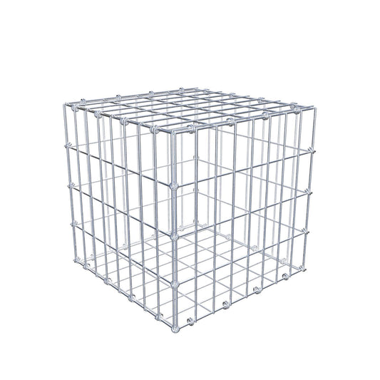 Gabbione 40 cm x 40 cm x 40 cm (L x H x P), maglia 5 x 10 cm, anello a spirale