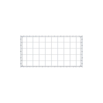 Typ 3 påbyggnadsgabion 100 cm x 20 cm x 50 cm (L x H x D), maskstorlek 10 cm x 10 cm, C-ring
