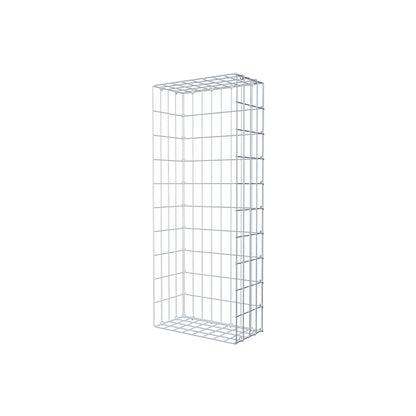 Monteret gabion type 2 100 cm x 20 cm x 40 cm, maskestørrelse 5 cm x 10 cm, C-ring