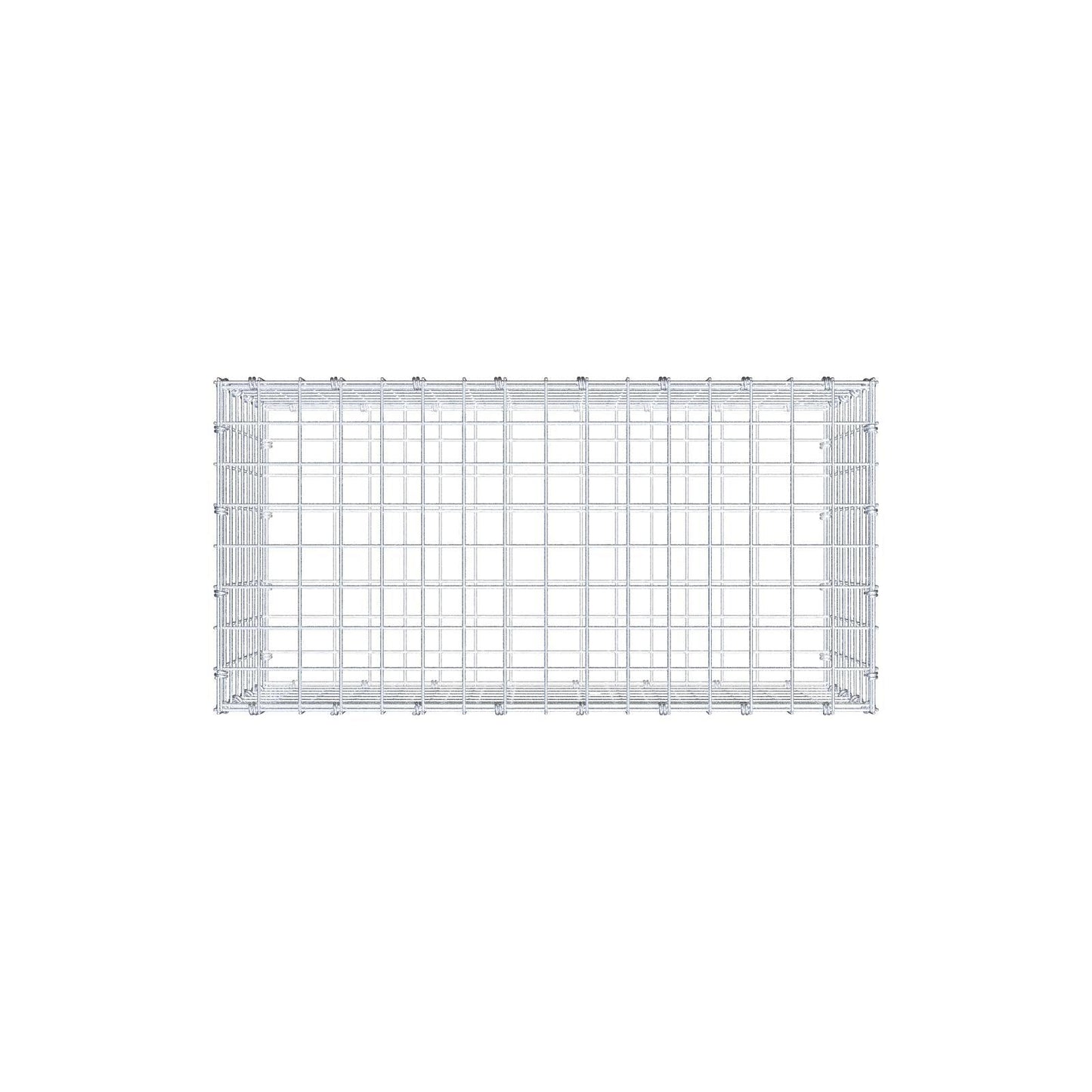 Schanskorf 80 cm x 40 cm x 40 cm (L x H x D), maaswijdte 5 x 5 cm, spiraalring