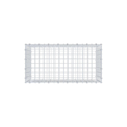 Schanskorf 80 cm x 40 cm x 40 cm (L x H x D), maaswijdte 5 x 5 cm, spiraalring