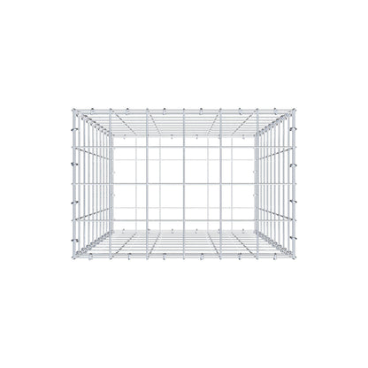Schanskorf 100 cm x 60 cm x 40 cm (L x H x D), maaswijdte 10 cm x 10 cm, C-ring