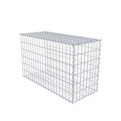 Add-on schanskorf type 2 100 cm x 60 cm x 40 cm (L x H x D), maaswijdte 5 cm x 10 cm, spiraalvormig