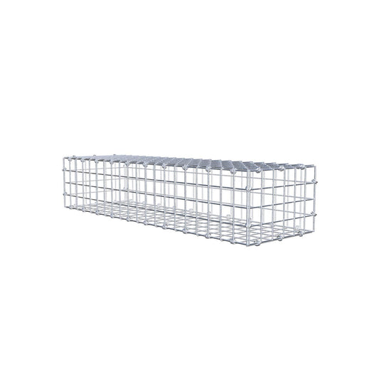 Gabion 100 cm x 20 cm x 30 cm (L x H x D), maskestørrelse 5 x 5 cm, spiralring
