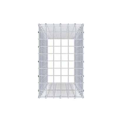 Mounted gabion type 3 100 cm x 30 cm x 50 cm (L x H x D), mesh size 5 cm x 5 cm, C-ring