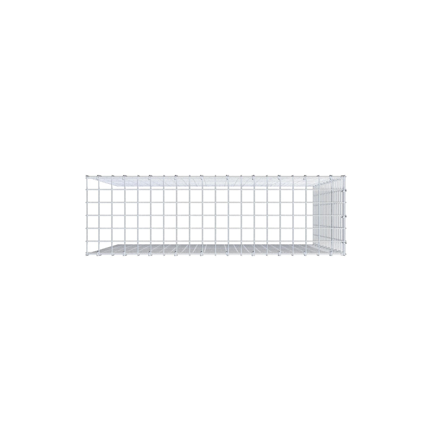 Gabião Tipo 4 100 cm x 100 cm x 30 cm (C x A x P), malhagem 5 cm x 5 cm, anel C