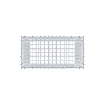 Gabião 100 cm x 80 cm x 40 cm (C x A x P), malhagem 5 cm x 5 cm, anel C
