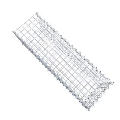 Anbaugabione Typ 2 100 cm x 30 cm x 30 cm (L x H x T), Maschenweite 5 cm x 5 cm, Spirale