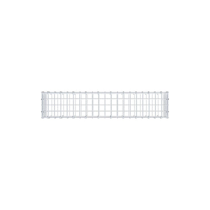 Gavión 100 cm x 20 cm x 20 cm (L x A x P), luz de malla 5 cm x 5 cm, anillo en C