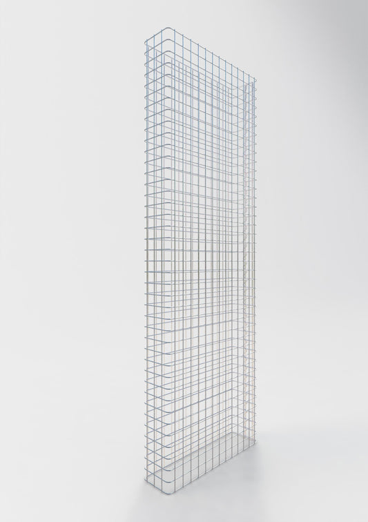 Gabionenzaun Länge 67 cm, Höhe 200 cm, Tiefe 17 cm, Maschenweite 5 x 5 cm