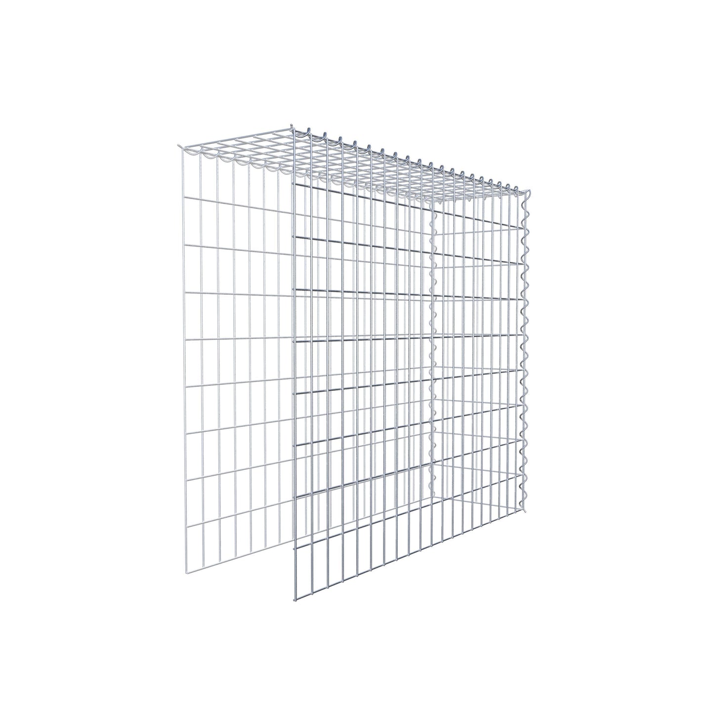 Aangegroeide schanskorf type 4 100 cm x 90 cm x 30 cm (L x H x D), maaswijdte 5 cm x 10 cm, spiraal