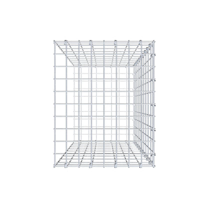 Opzetpaal type 2 100 cm x 40 cm x 50 cm, maaswijdte 5 cm x 10 cm, C-ring