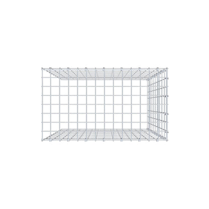 Mounted gabion type 4 100 cm x 70 cm x 40 cm (L x H x D), mesh size 5 cm x 10 cm, C-ring