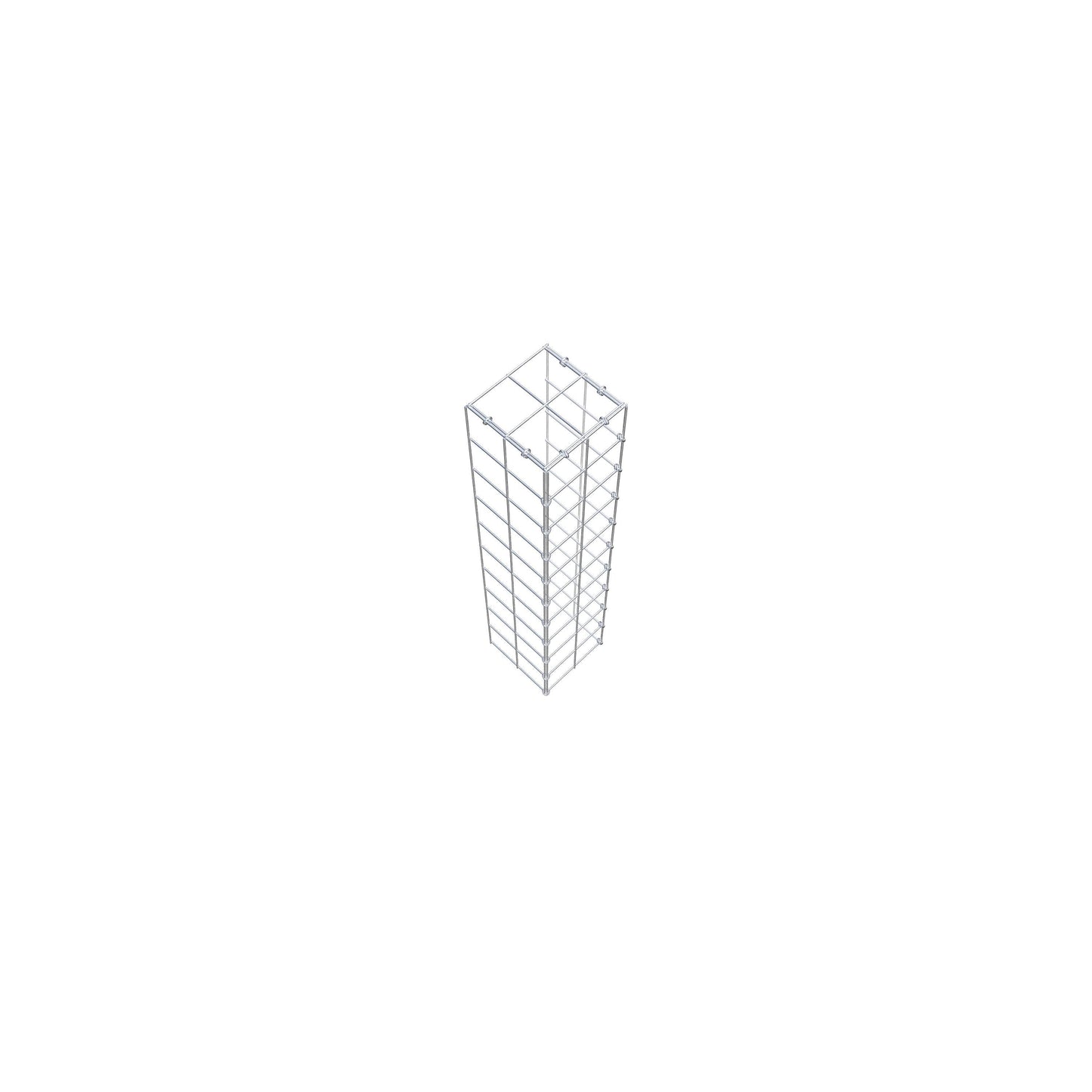 Monteret gabion type 4 100 cm x 20 cm x 20 cm (L x H x D), maskestørrelse 10 cm x 10 cm, C-ring
