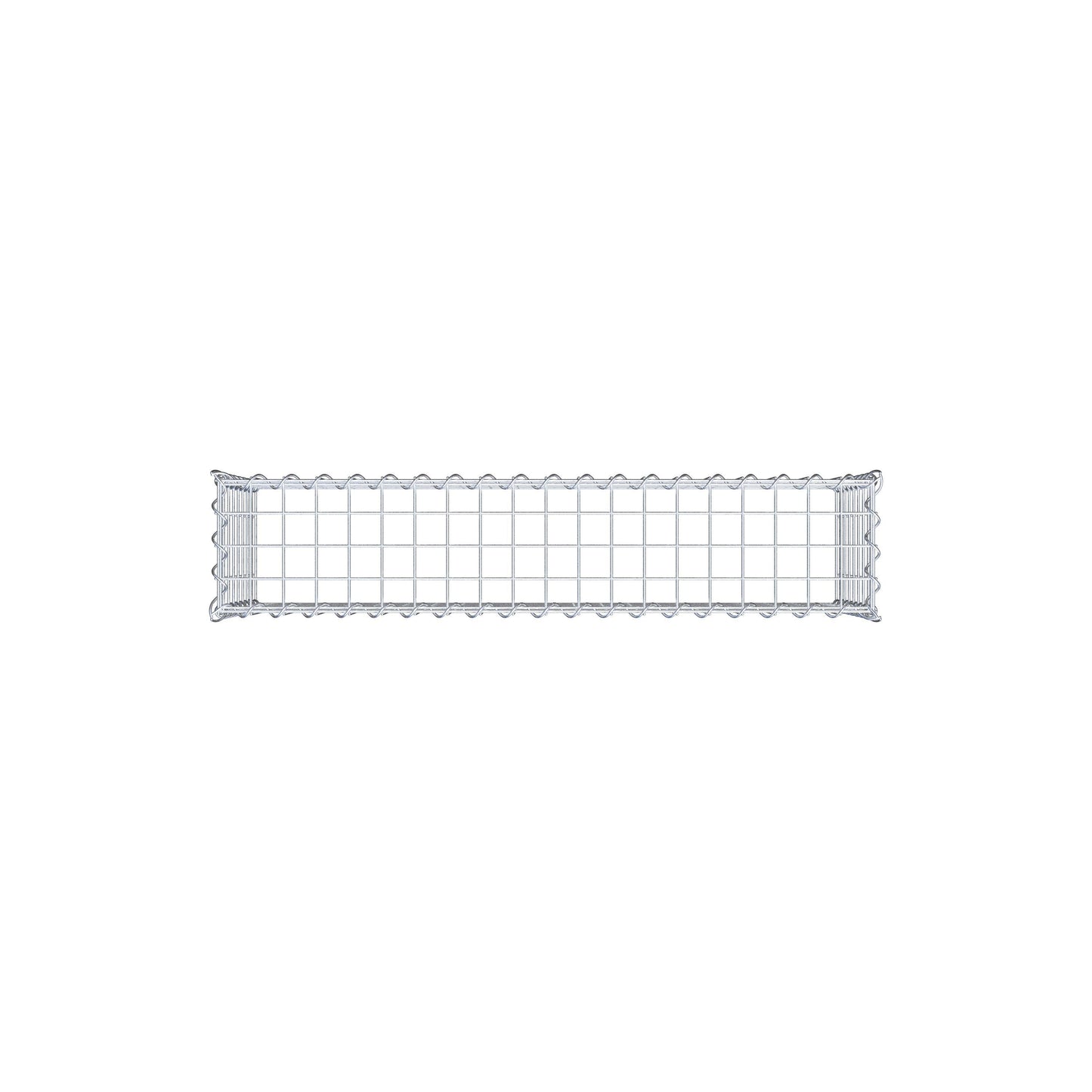 Gavión complementario tipo 3 100 cm x 40 cm x 20 cm (L x A x P), malla 5 cm x 5 cm, espiral