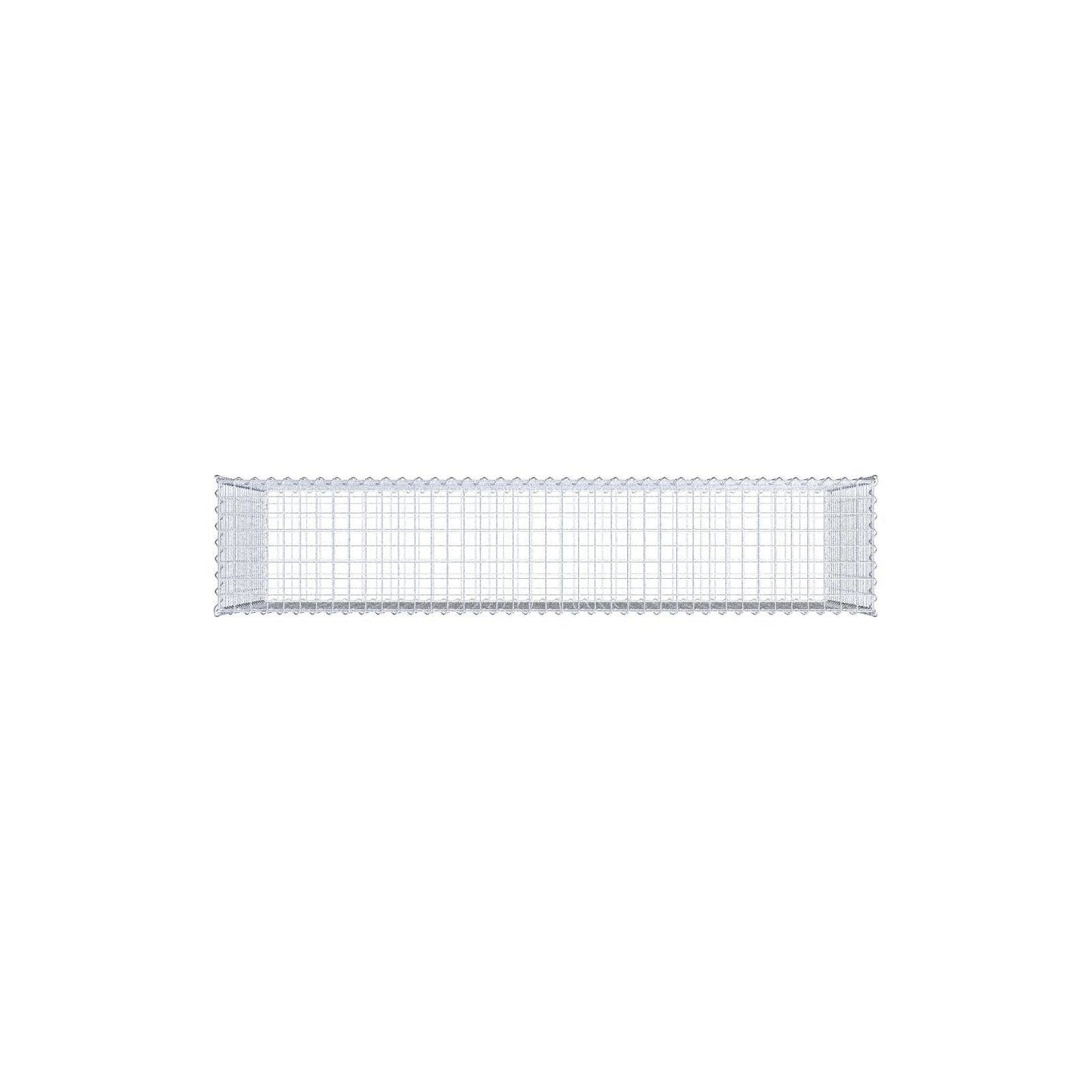 Schanskorf 200 cm x 100 cm x 40 cm (L x H x D), maaswijdte 5 cm x 5 cm, spiraalvormig