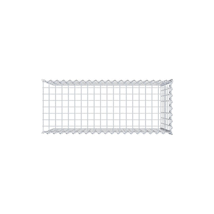 Add-on schanskorf type 4 100 cm x 60 cm x 40 cm (L x H x D), maaswijdte 5 cm x 10 cm, spiraalvormig