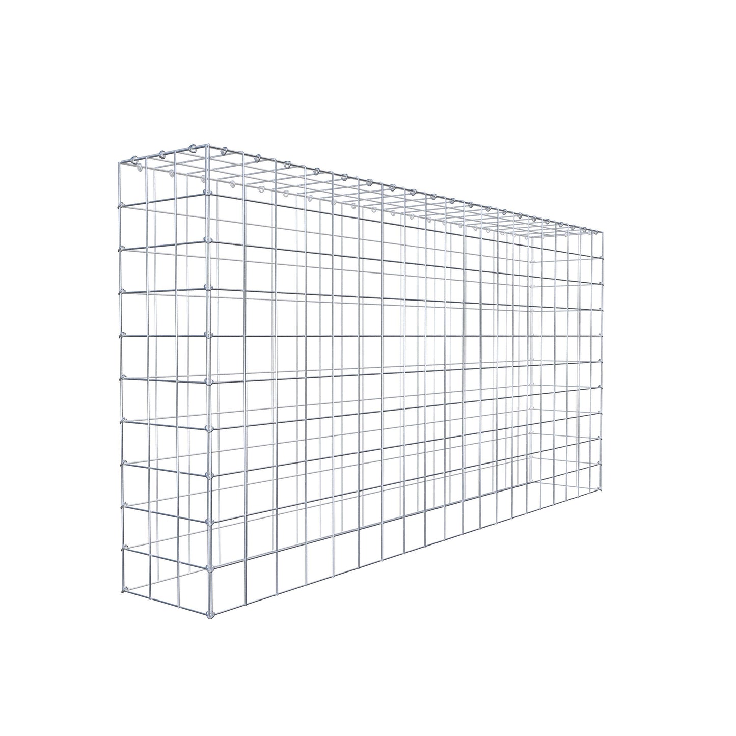 Mounted gabion type 3 200 cm x 100 cm x 30 cm (L x H x D), mesh size 10 cm x 10 cm, C-ring