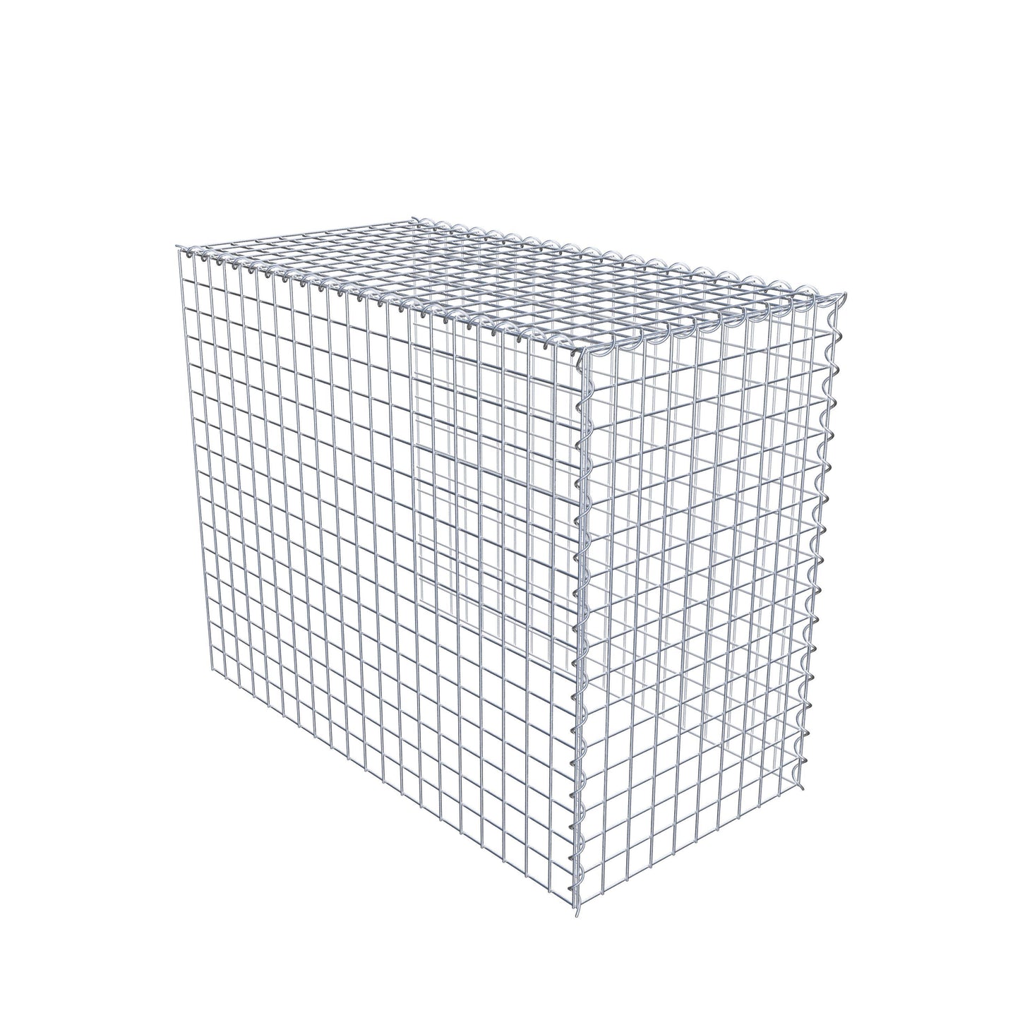 Add-on schanskorf type 4 100 cm x 80 cm x 50 cm (L x H x D), maaswijdte 5 cm x 5 cm, spiraalvormig