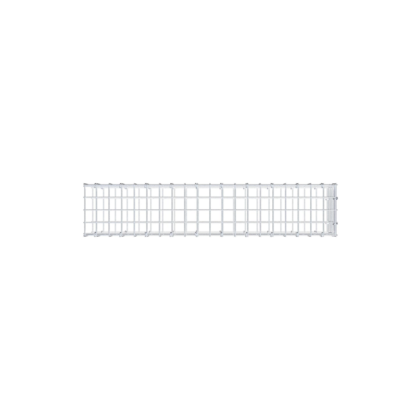 Monteret gabion type 2 100 cm x 20 cm x 20 cm (L x H x D), maskestørrelse 5 cm x 5 cm, C-ring