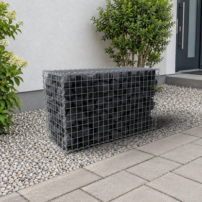 Gabion 100 cm x 60 cm x 40 cm (L x H x D), mesh size 5 cm x 5 cm, spiral