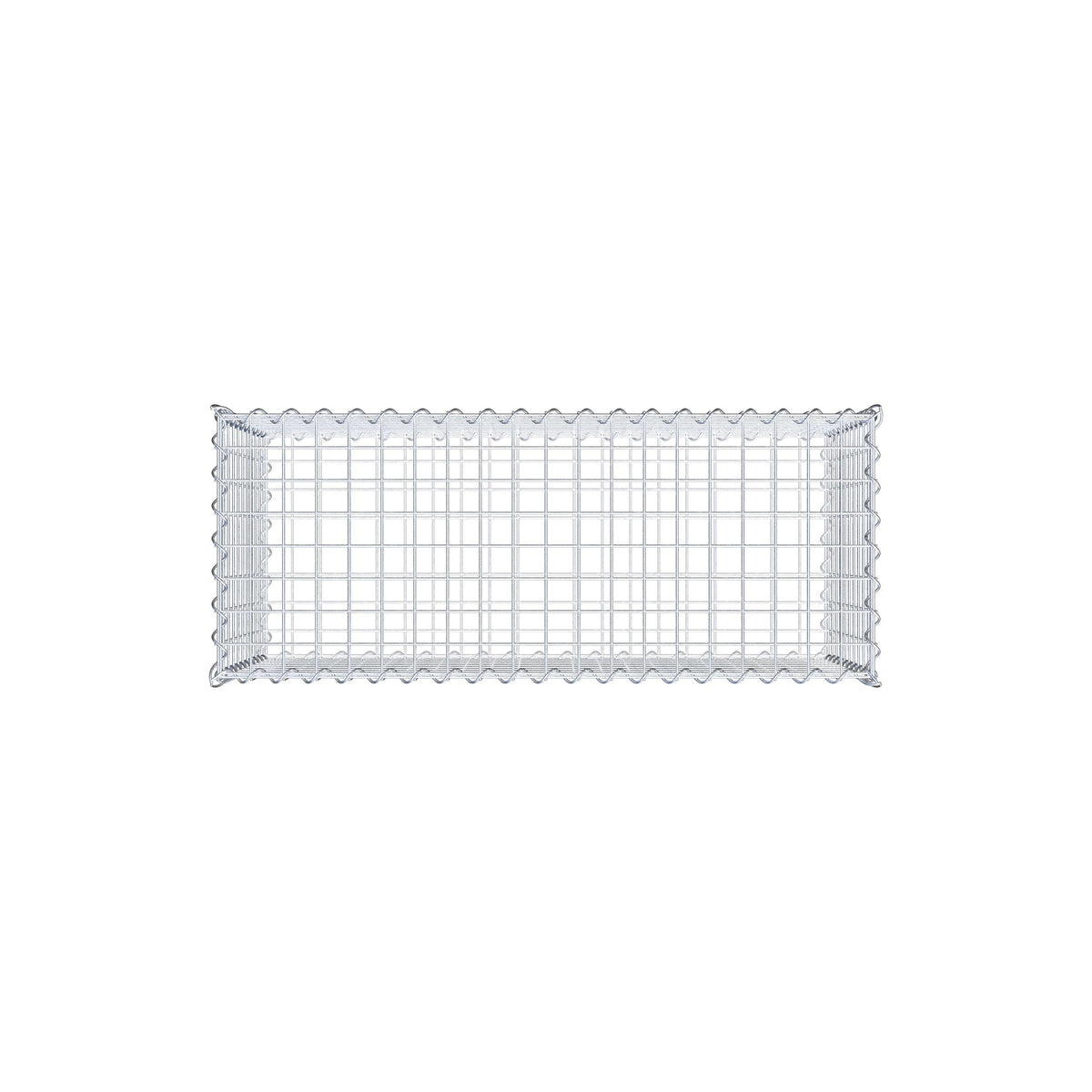 Gabione 100 cm x 50 cm x 40 cm (L x H x T), Maschenweite 5 cm x 5 cm, Spirale