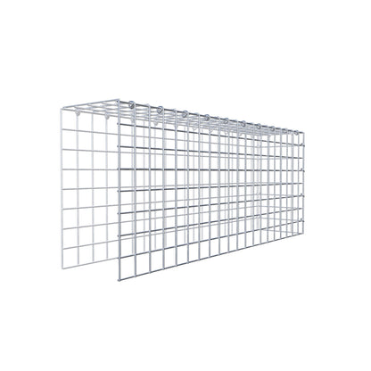 Type 4 oplegkorf 100 cm x 40 cm x 20 cm (L x H x D), maaswijdte 5 cm x 5 cm, C-ring