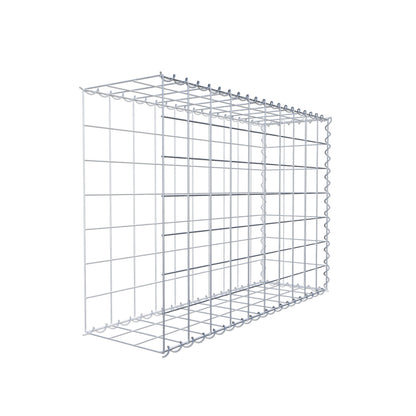 Aangegroeide schanskorf type 2 100 cm x 70 cm x 30 cm (L x H x D), maaswijdte 10 cm x 10 cm, spiraal