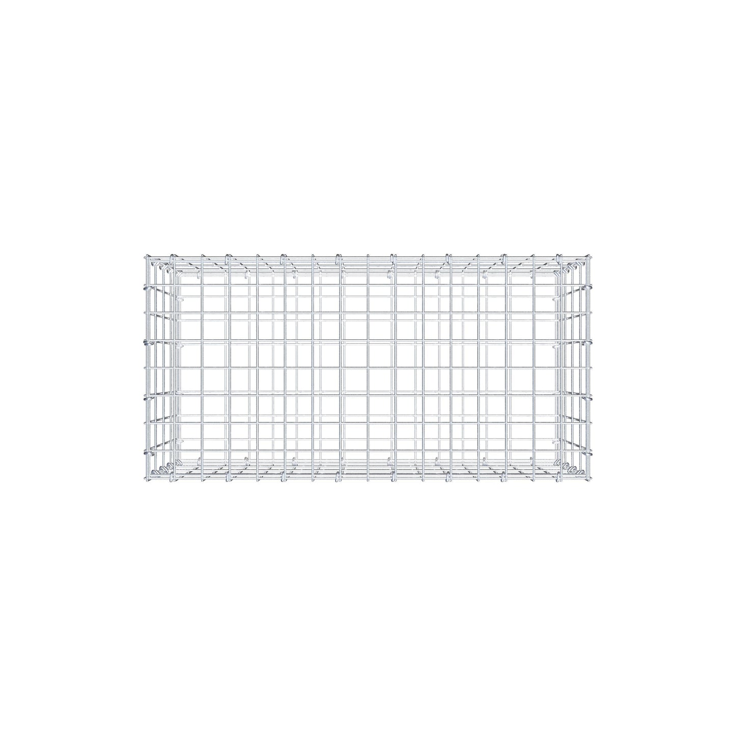 Schanskorf 80 cm x 40 cm x 40 cm (L x H x D), maaswijdte 5 cm x 10 cm, C-ring