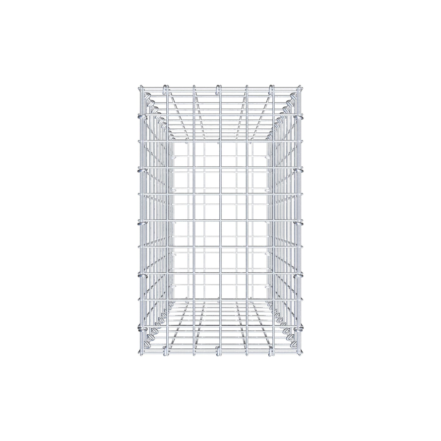 Schanskorf 100 cm x 30 cm x 50 cm (L x H x D), maaswijdte 5 cm x 10 cm, C-ring