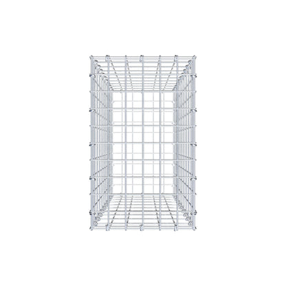 Schanskorf 100 cm x 30 cm x 50 cm (L x H x D), maaswijdte 5 cm x 10 cm, C-ring