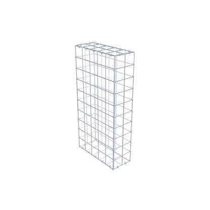 Schanskorf 100 cm x 50 cm x 20 cm (L x H x D), maaswijdte 10 cm x 10 cm, C-ring