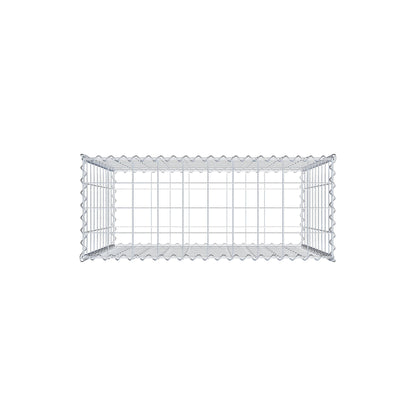 Gabion 100 cm x 100 cm x 40 cm (L x H x D), mesh size 10 cm x 10 cm, spiral