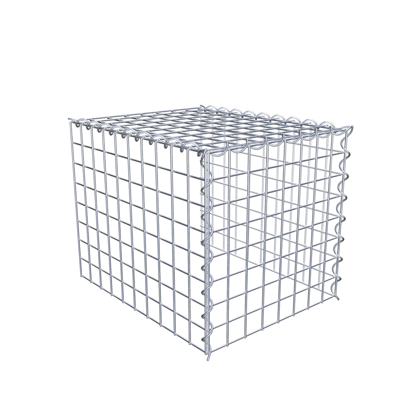 Gabbione aggiuntivo tipo 4 50 cm x 40 cm x 40 cm (L x H x P), dimensione maglia 5 cm x 5 cm, a spirale