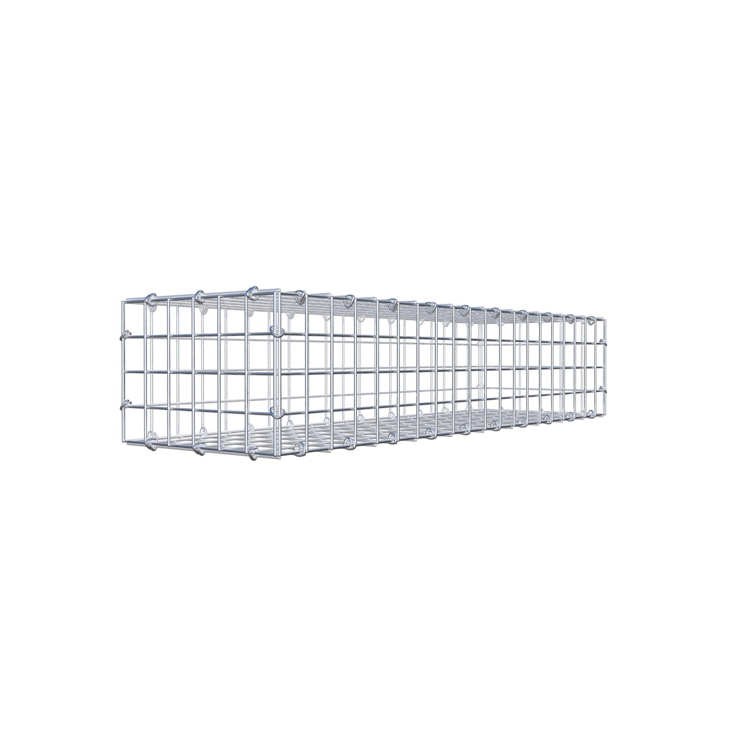 Gabione 100 cm x 20 cm x 30 cm (L x H x T), Maschenweite 5 cm x 5 cm, C-Ring