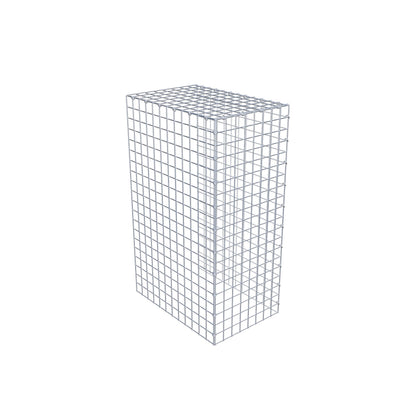 Fästbar gabion typ 4 100 cm x 60 cm x 40 cm (L x H x D), maskstorlek 5 cm x 5 cm, C-ring