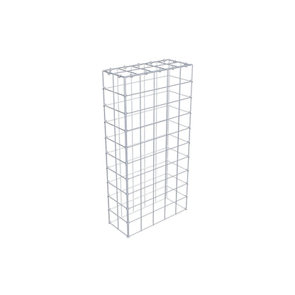 Typ 3 påbyggnadsgabion 100 cm x 20 cm x 50 cm (L x H x D), maskstorlek 10 cm x 10 cm, C-ring