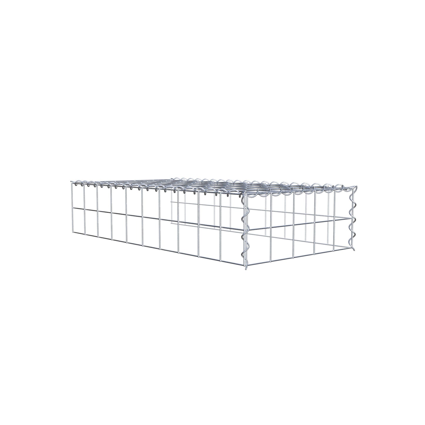 Gavión complementario tipo 4 100 cm x 20 cm x 50 cm (L x A x P), malla 10 cm x 10 cm, espiral