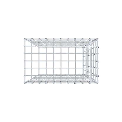 Type 4 oplegkorf 100 cm x 50 cm x 30 cm (L x H x D), maaswijdte 5 cm x 10 cm, C-ring