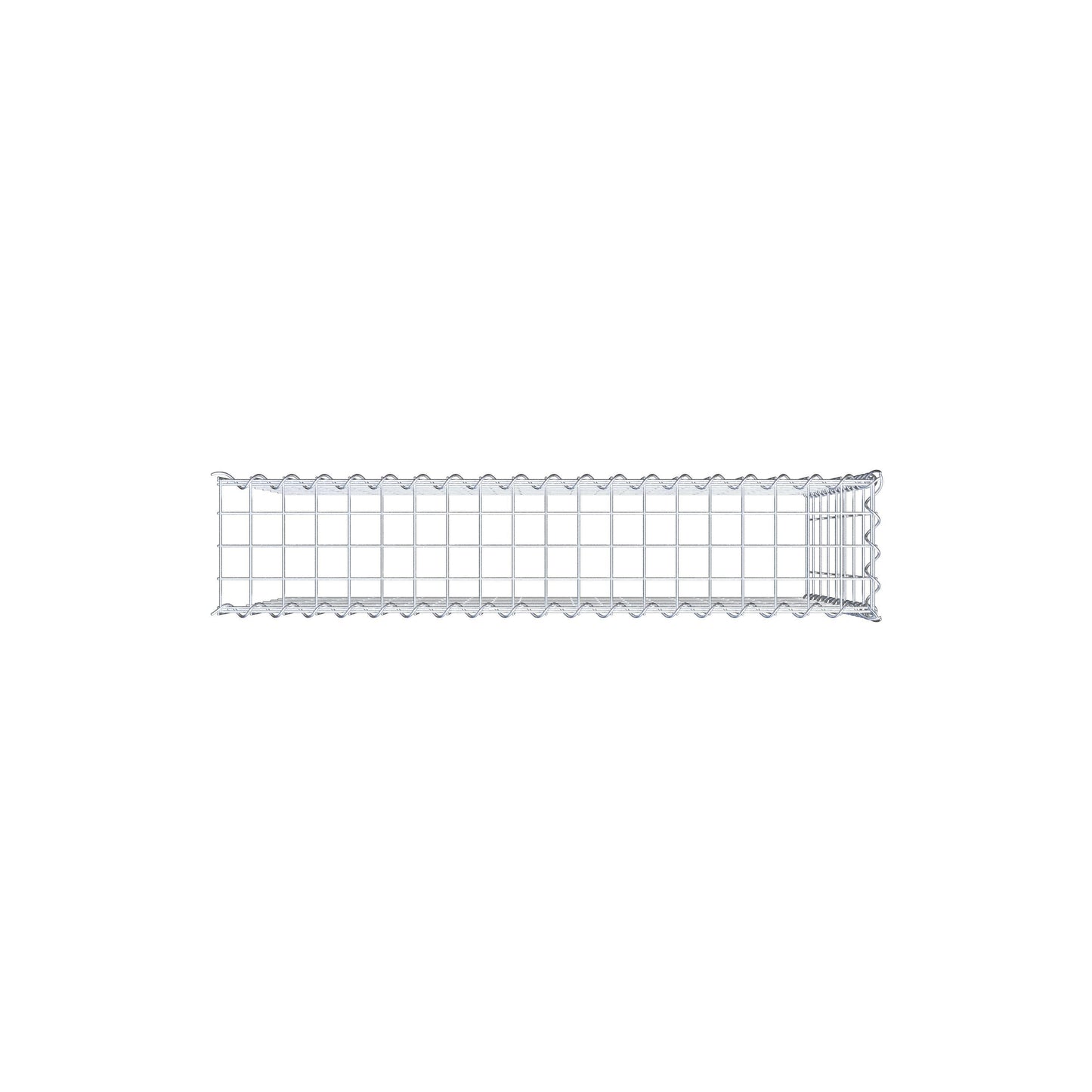 Add-on schanskorf type 4 100 cm x 80 cm x 20 cm (L x H x D), maaswijdte 5 cm x 10 cm, spiraalvormig