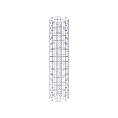 Colonne de gabion ronde 37 cm de diamètre, 160 cm de hauteur, mailles de 5 cm x 5 cm