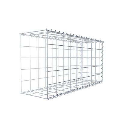 Opvokset gabion type 2 100 cm x 50 cm x 30 cm (L x H x D), maskestørrelse 10 cm x 10 cm, spiral
