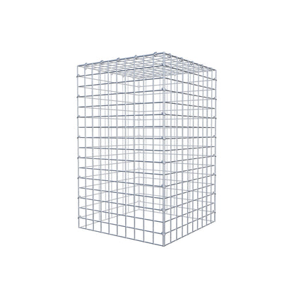 Gabião Tipo 3 80 cm x 50 cm x 50 cm (C x A x P), malhagem 5 cm x 5 cm, anel C