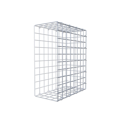 Mounted gabion type 2 50 cm x 40 cm x 20 cm (L x H x D), mesh size 5 cm x 5 cm, C-ring