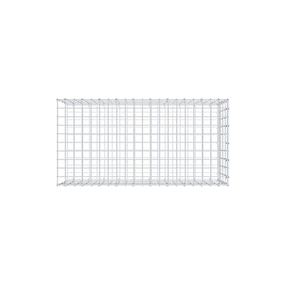 Opzetpaal type 2 100 cm x 40 cm x 50 cm, maaswijdte 5 cm x 10 cm, C-ring