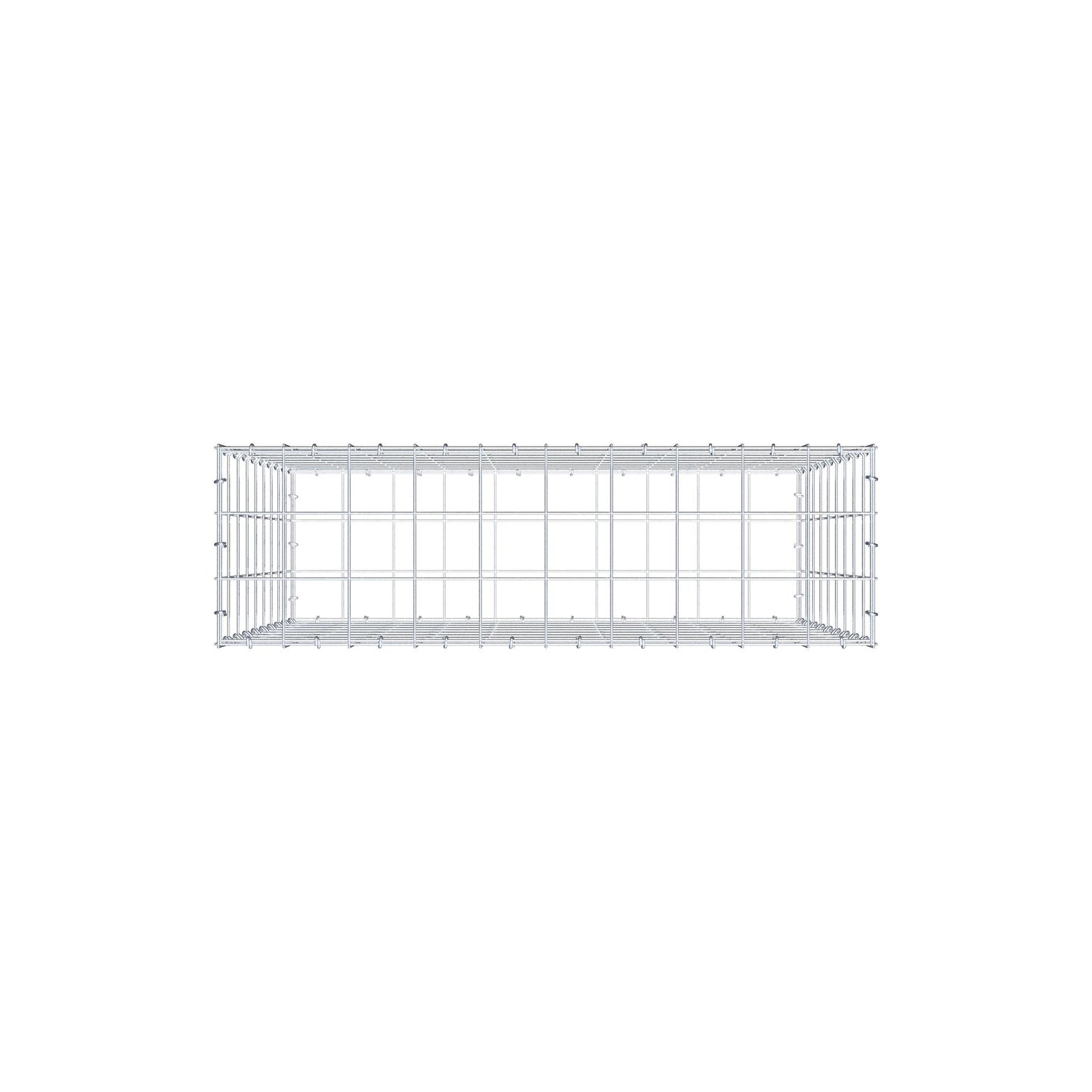 Schanskorf 100 cm x 90 cm x 30 cm (L x H x D), maaswijdte 10 cm x 10 cm, C-ring