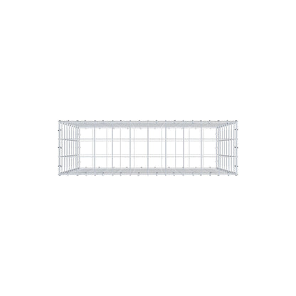 Schanskorf 100 cm x 90 cm x 30 cm (L x H x D), maaswijdte 10 cm x 10 cm, C-ring