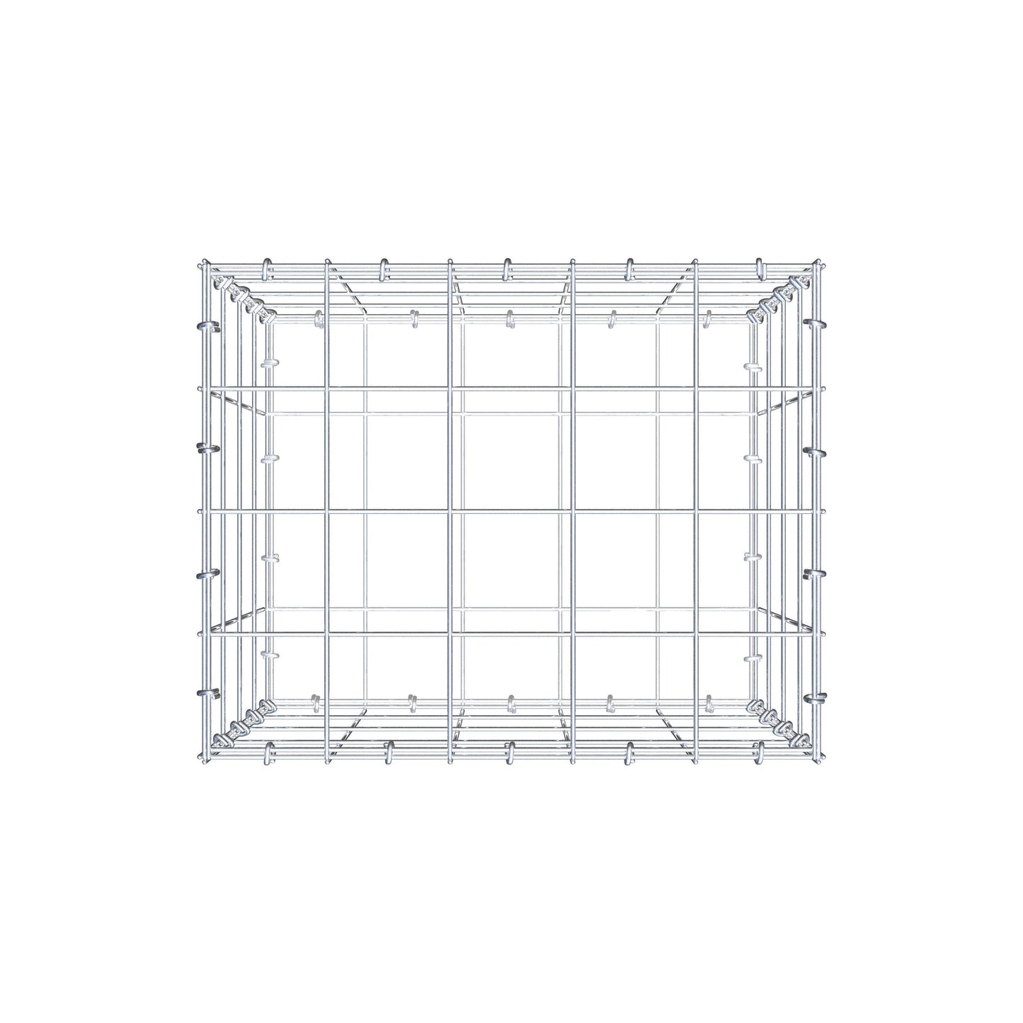 Gabion 50 cm x 40 cm x 40 cm (L x H x D), mesh size 10 cm x 10 cm, C-ring